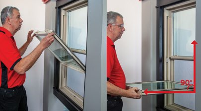 How to Remove and Replace the Sash on Your Double-Hung Windows - Step 2: Pull Up the Sash