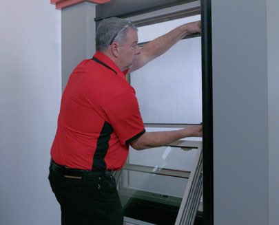 How to Remove and Replace the Screen on Your Double-Hung and Sliding Windows - Step 3: Reinsert Screen