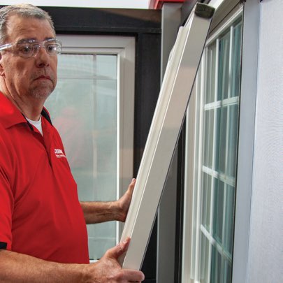 How to Remove and Replace the Sash on Your Sliding Windows - Step 3: Pull Out of Top Track