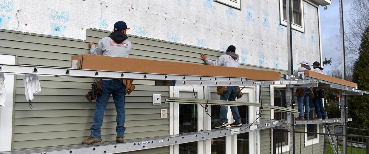 Vinyl Siding Installation 5 Step Process Champion Vinyl Siding Installation 5 Step, Install Light Fixture Vinyl Siding