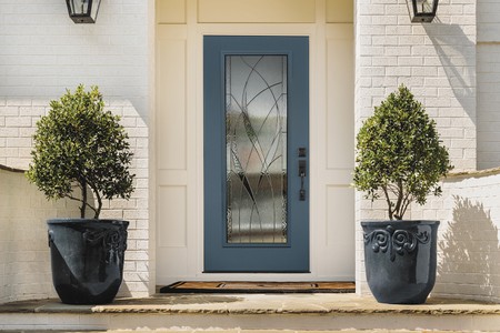 Full Lite Entry Door; 'Waterside' Glass; 'Traditions' Finish
