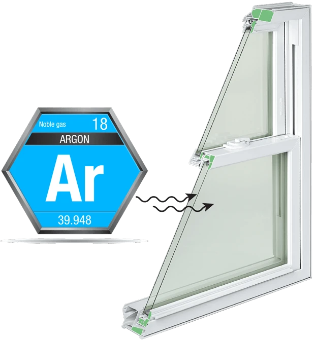 Argon use in window construction