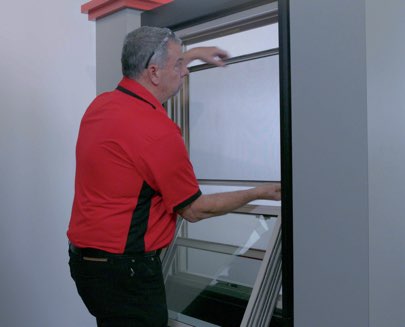 How to Remove and Replace the Screen on Your Double-Hung and Sliding Windows - Step 1: Open Windows and Raise Screen