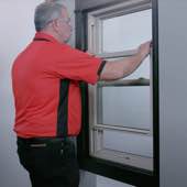 How To Remove Window Sash Double Hung : Lift up on handle as pictured, or turn the spoon, depending on the window series you have.