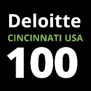 Deloitte Cincinnati USA 100 Award Logo