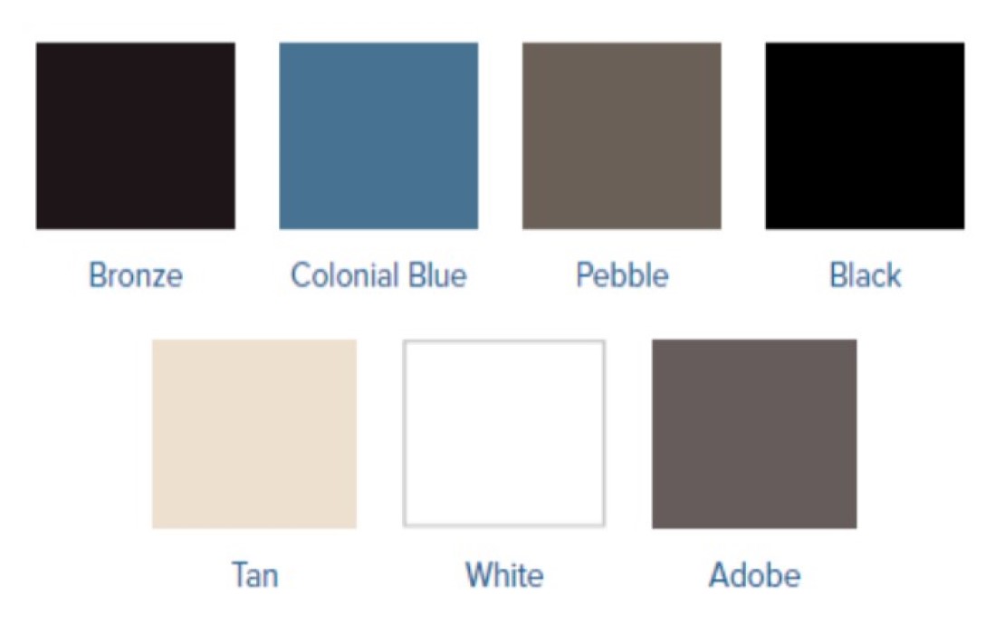 Vinyl window color options